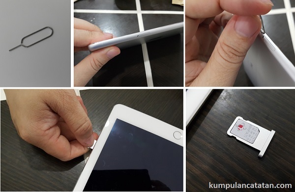 Cara Membuka dan Memasangkan Kartu SIM pada iPad Air