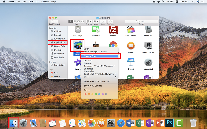 Move to Trash - Uninstall Aplikasi Macbook (Mac OS)