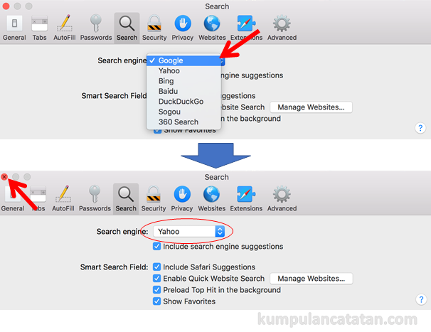Cara Mengubah Search Engine di Safari Macbook