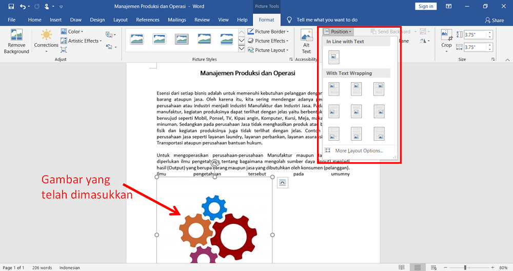 ️ Cara Mengatur Gambar Di Word 6947