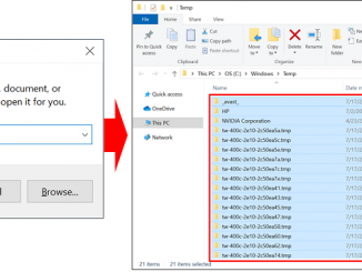 Cara Menghapus File Cache Windows 10 dengan folder temporary files langsung