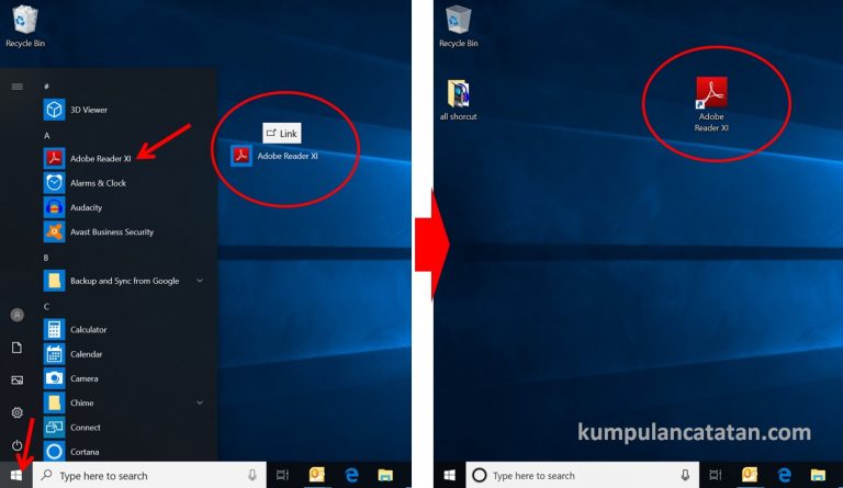 Cara Membuat Shortcut Di Desktop Windows 10 Kumpulan Catatan 4725